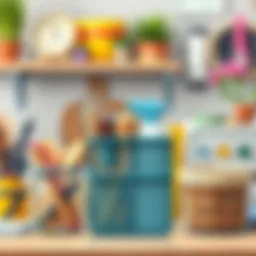 Creative organization of home supplies