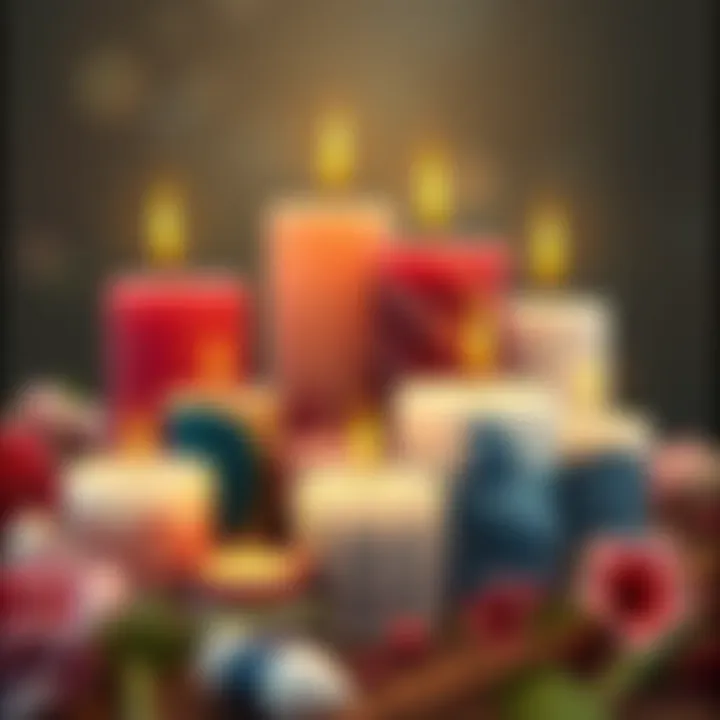 Diverse Candle Designs and Variations Variations of candles in different designs