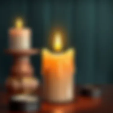 A Creative Candle Masterpiece A finished candle showcasing creativity