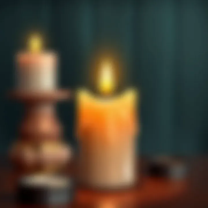 A Creative Candle Masterpiece A finished candle showcasing creativity