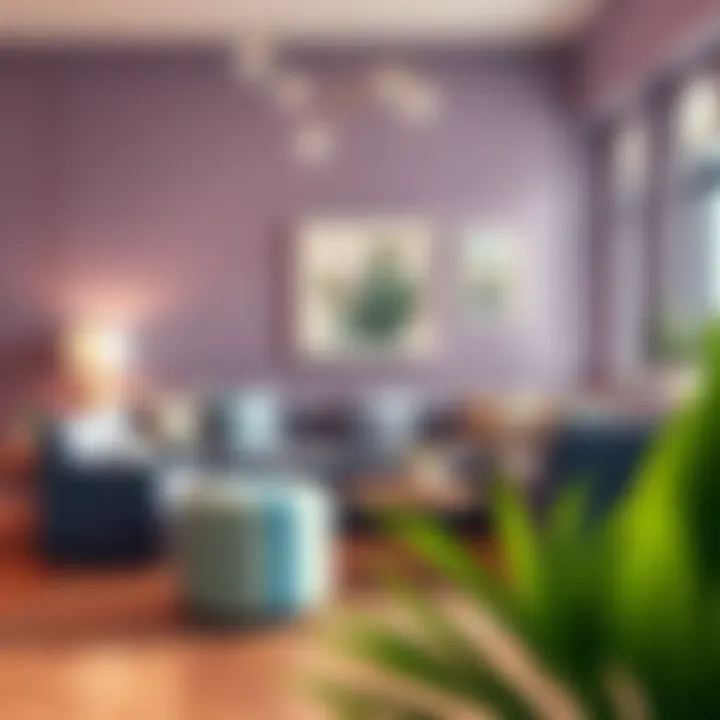 A beautifully painted living room showcasing new colors