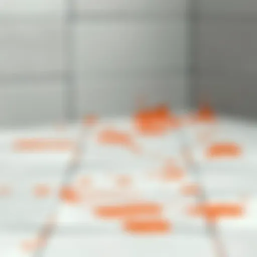 Clean tiles with paint stains removed