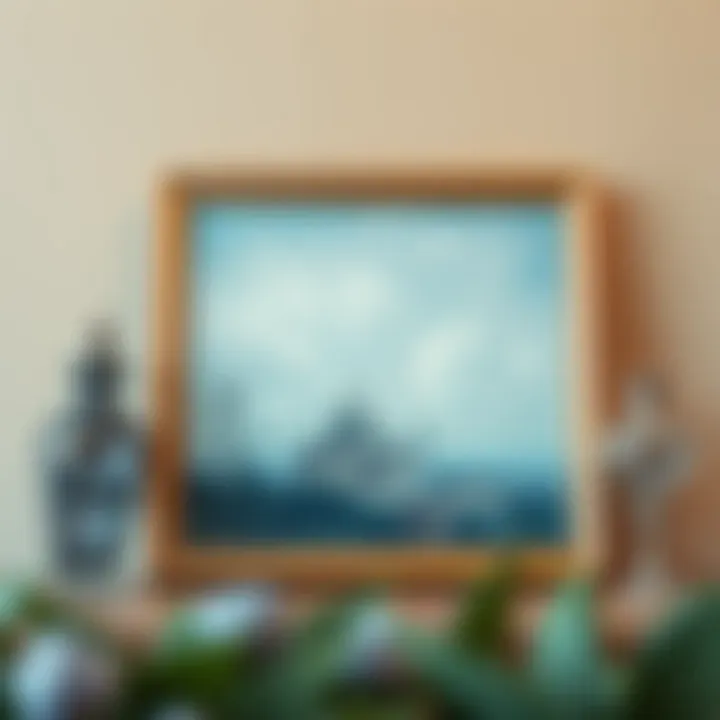 Elegantly Displayed Decorative Art A finished piece of decorative art displayed elegantly