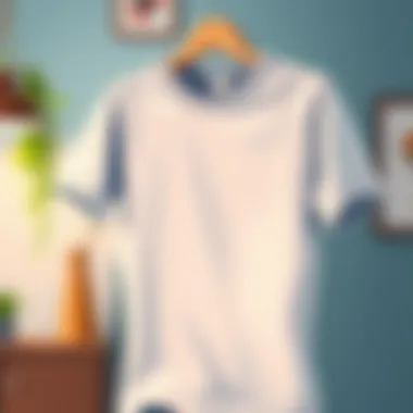 A printed t-shirt after ironing, looking fresh and wrinkle-free.