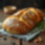 Artisan bread loaf showcasing traditional crust and texture