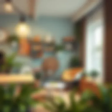 Functional and aesthetic accessories in a modern youth space