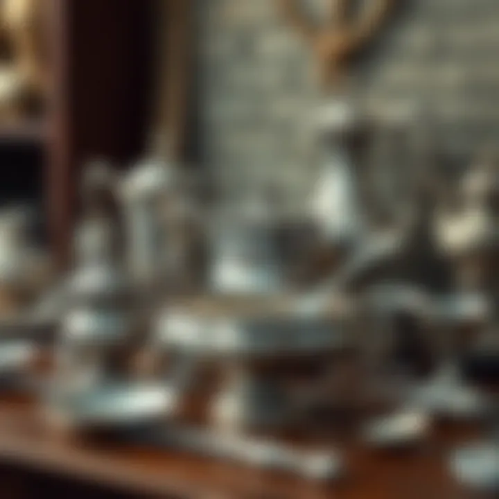 A well-maintained collection of silver items