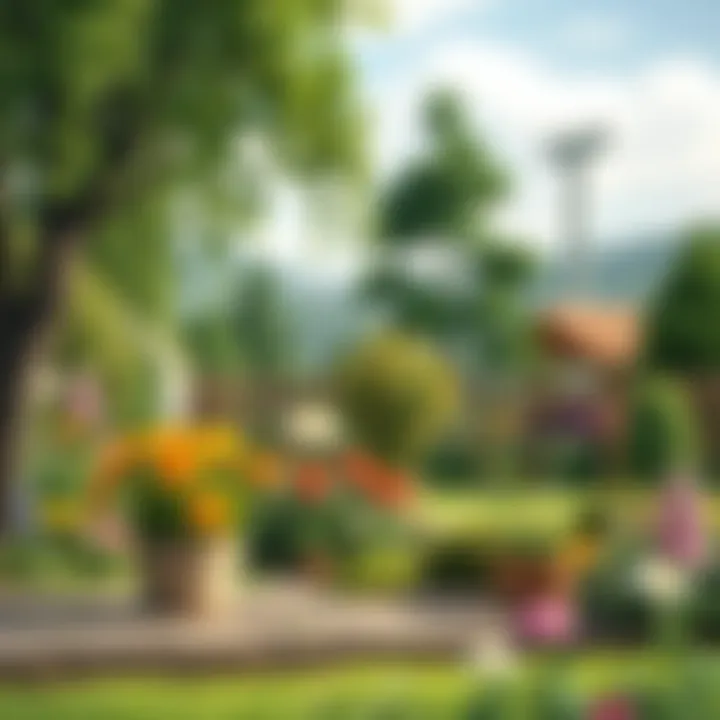 The Tranquility of Gardening A serene landscape representing the tranquility of gardening as a hobby