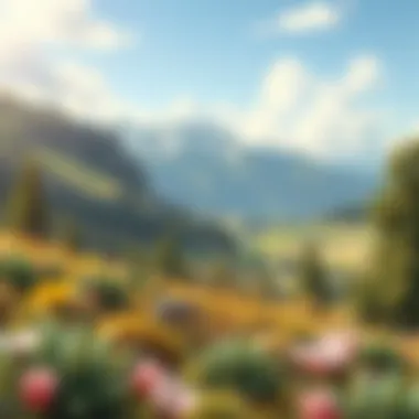 A scenic landscape perfect for outdoor activities