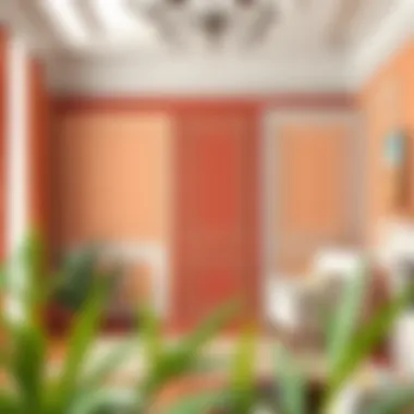 Stylish interior showcasing various wall trim styles