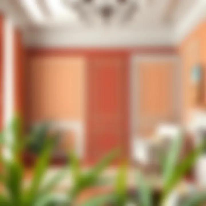 Stylish interior showcasing various wall trim styles