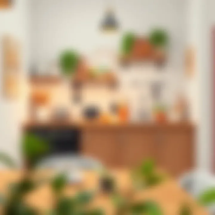 Inviting Kitchen Coffee Area Inviting atmosphere of a kitchen with a coffee area