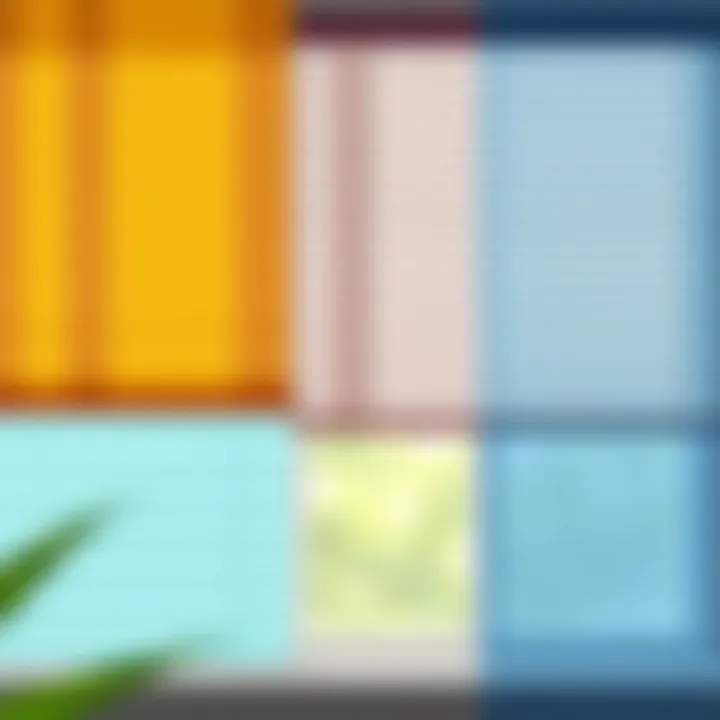 Various Styles of Colorful Sheer Venetian Blinds Various styles of sheer venetian blinds in different colors