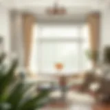 Elegant Living Space with Sheer Blinds Elegant living space featuring sheer venetian blinds