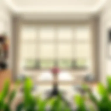 Stylish Office Interior with Sheer Blinds Stylish office interior with stylish sheer blinds