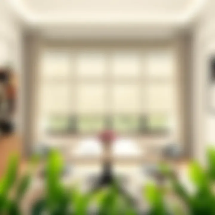 Stylish Office Interior with Sheer Blinds Stylish office interior with stylish sheer blinds