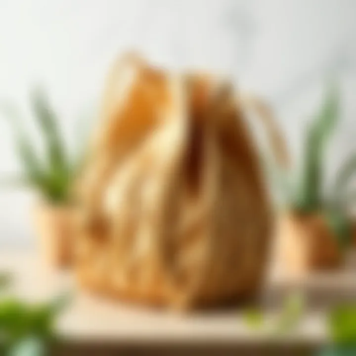 A beautifully crafted bag made from paper cords