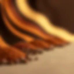 A gradient of coffee colors showcasing the depth and variety of shades.