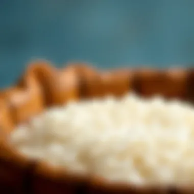 A close-up view of kefir grains showcasing their unique texture