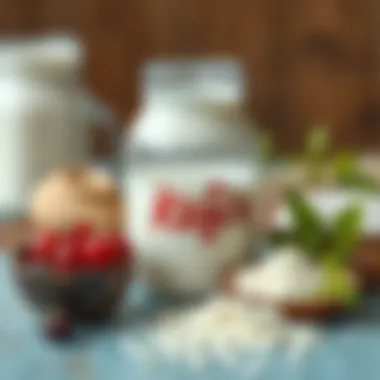 Ingredients for kefir production