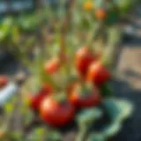 Winter vegetables thriving in a garden