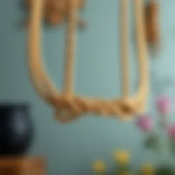 Creative DIY project using rope