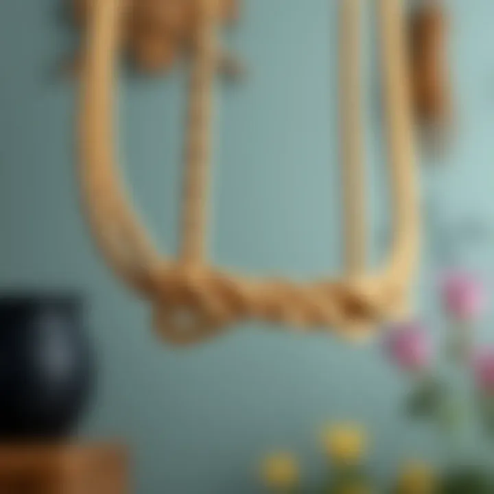 Creative DIY project using rope