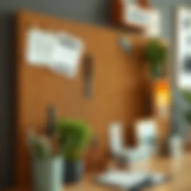 Cork Board as an Organization Tool