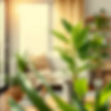 An artistically styled kokina plant placed in a bright, cheerful home environment