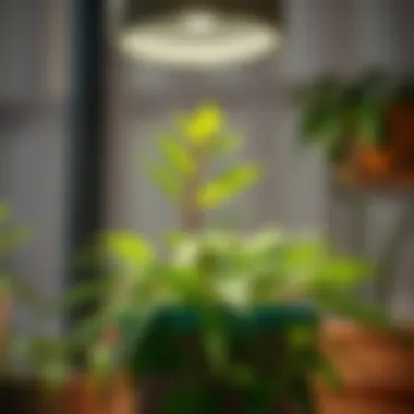 A well-maintained kokina plant under proper lighting, illustrating ideal care conditions