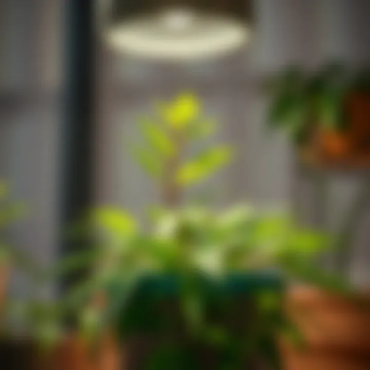 A well-maintained kokina plant under proper lighting, illustrating ideal care conditions