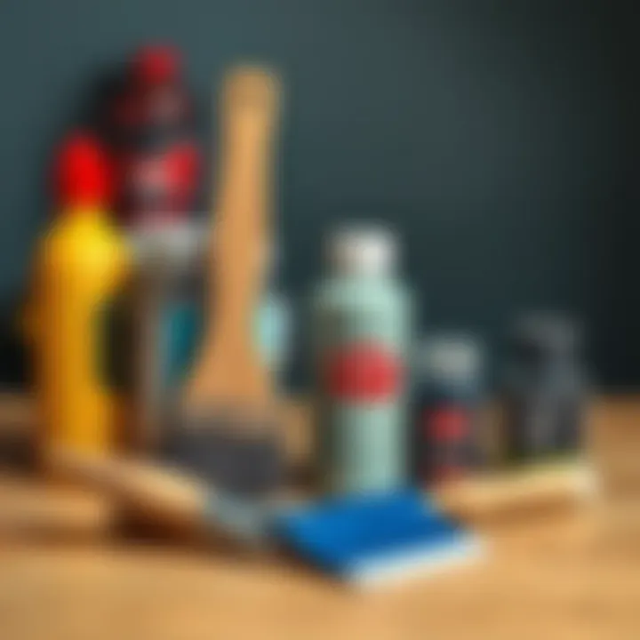 Essential Tools for Laminate Painting Tools and materials necessary for painting laminate