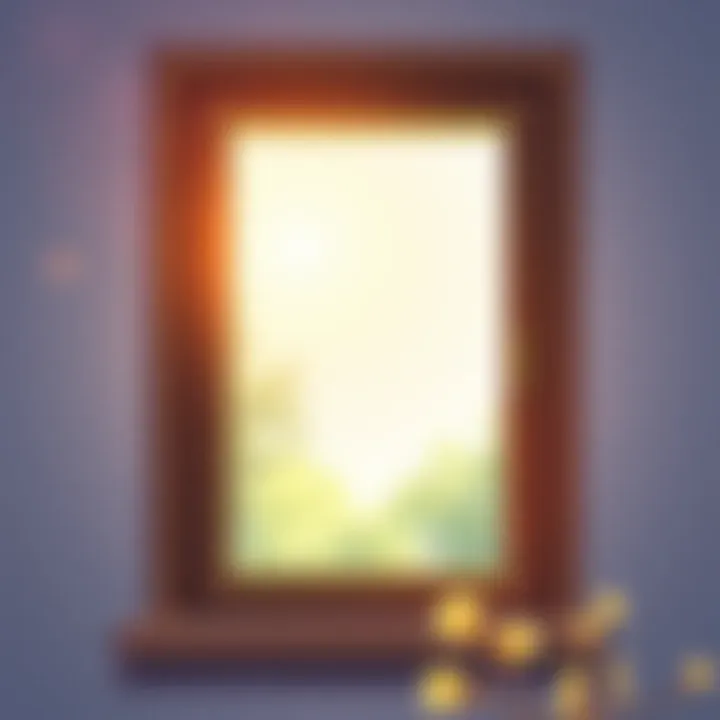 A sparkling window reflecting sunlight after maintenance