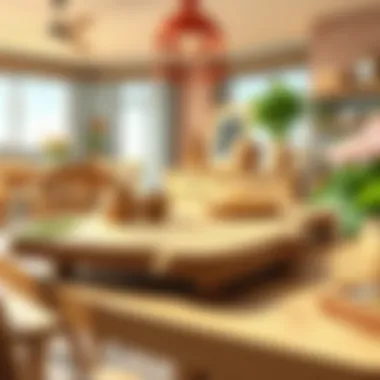 Finishing touches on a handcrafted table