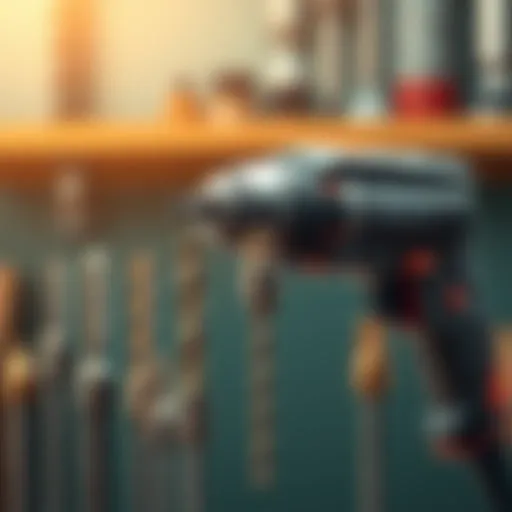 Diverse Drill Bits for Various Applications A high-quality drill showcasing various drill bits