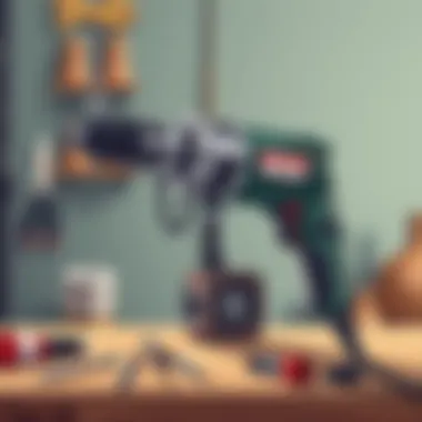 A mechanical drill with interchangeable parts