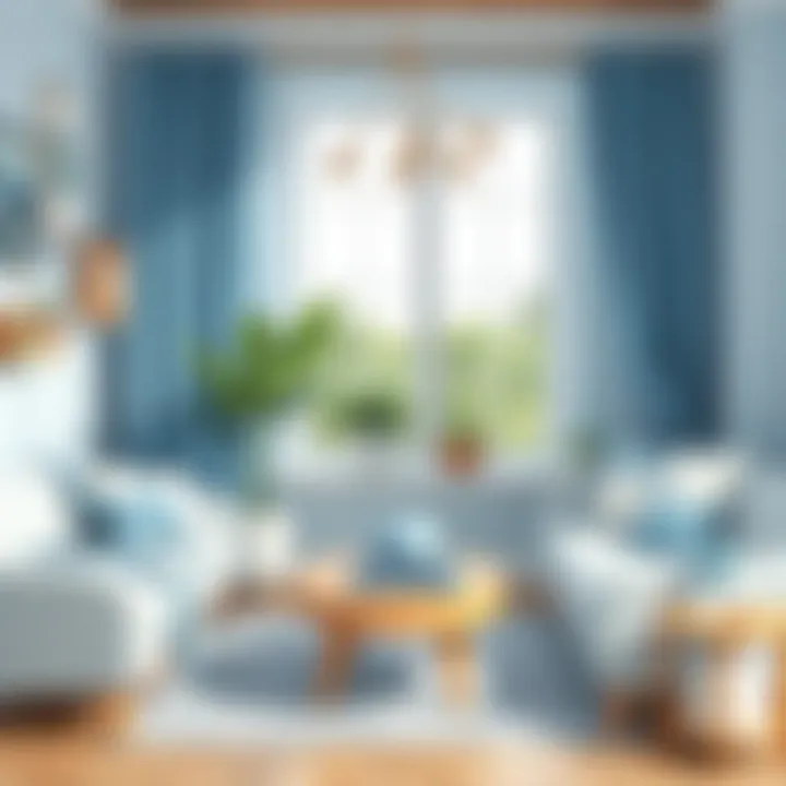 DIY decor ideas featuring shades of blue