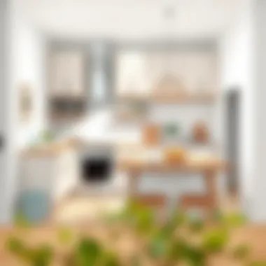 An elegant kitchen featuring functional design with minimal clutter