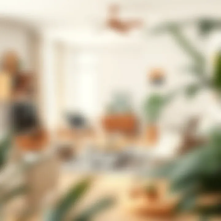 An elegant living room setup featuring various wooden furniture pieces