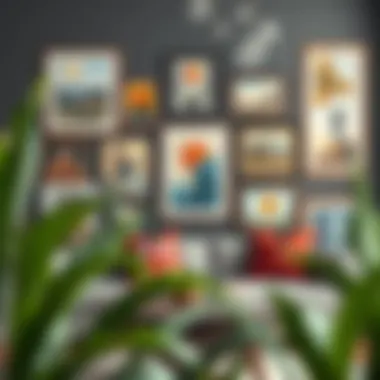 A vibrant collage of artworks framed with modern techniques.