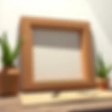 An inspiring DIY project featuring upcycled materials for a modern frame.