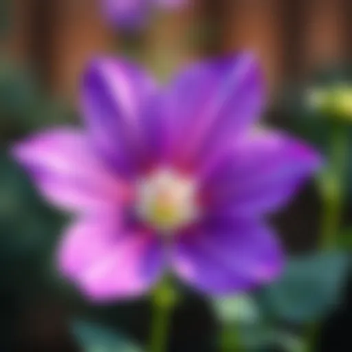 Vibrant Purple Flower A vibrant purple flower in full bloom