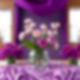 A spectrum of purple shades representing various tones