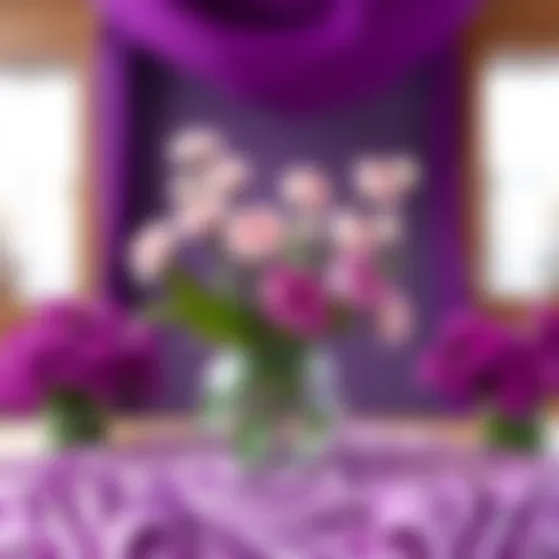 A spectrum of purple shades representing various tones