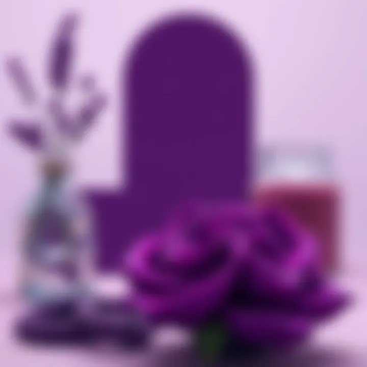 An exploration of color theory with a focus on blending purple shades