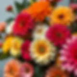 Vibrant multi-petaled flower arrangement