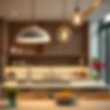 Elegant kitchen lighting design showcasing a blend of functionality and aesthetics