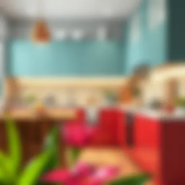 Innovative Kitchen Design with Color Choices Innovative kitchen design with creative cabinet color choices