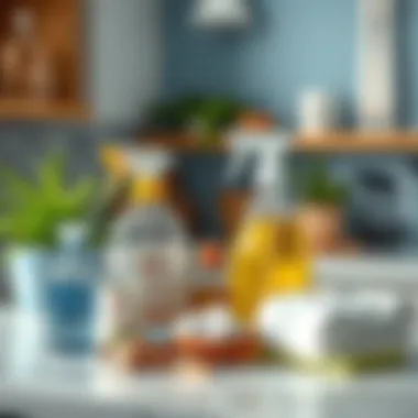 Natural Cleaning Materials Natural cleaning materials on countertop