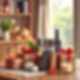 Thoughtfully arranged gift set for new homeowners